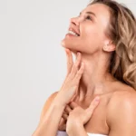 woman skincare beauty portrait happy